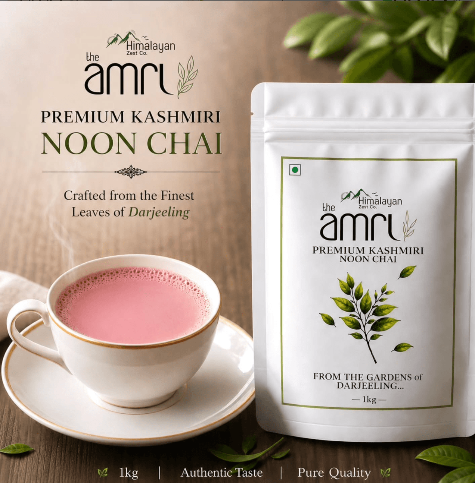 Pink chai mornings